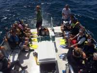 Great day of scuba diving in Key Largo with Rainbow Reef on benwood wreck tropical voyager 2014 09 27 r827 1